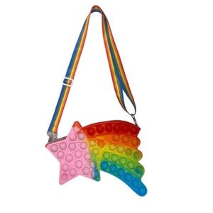 Bari Lynn POP IT Rainbow Shooting Star Bag